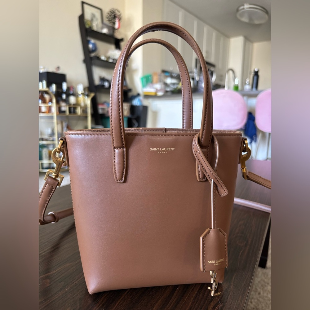 Brown Saint Laurent Bucket Bag
